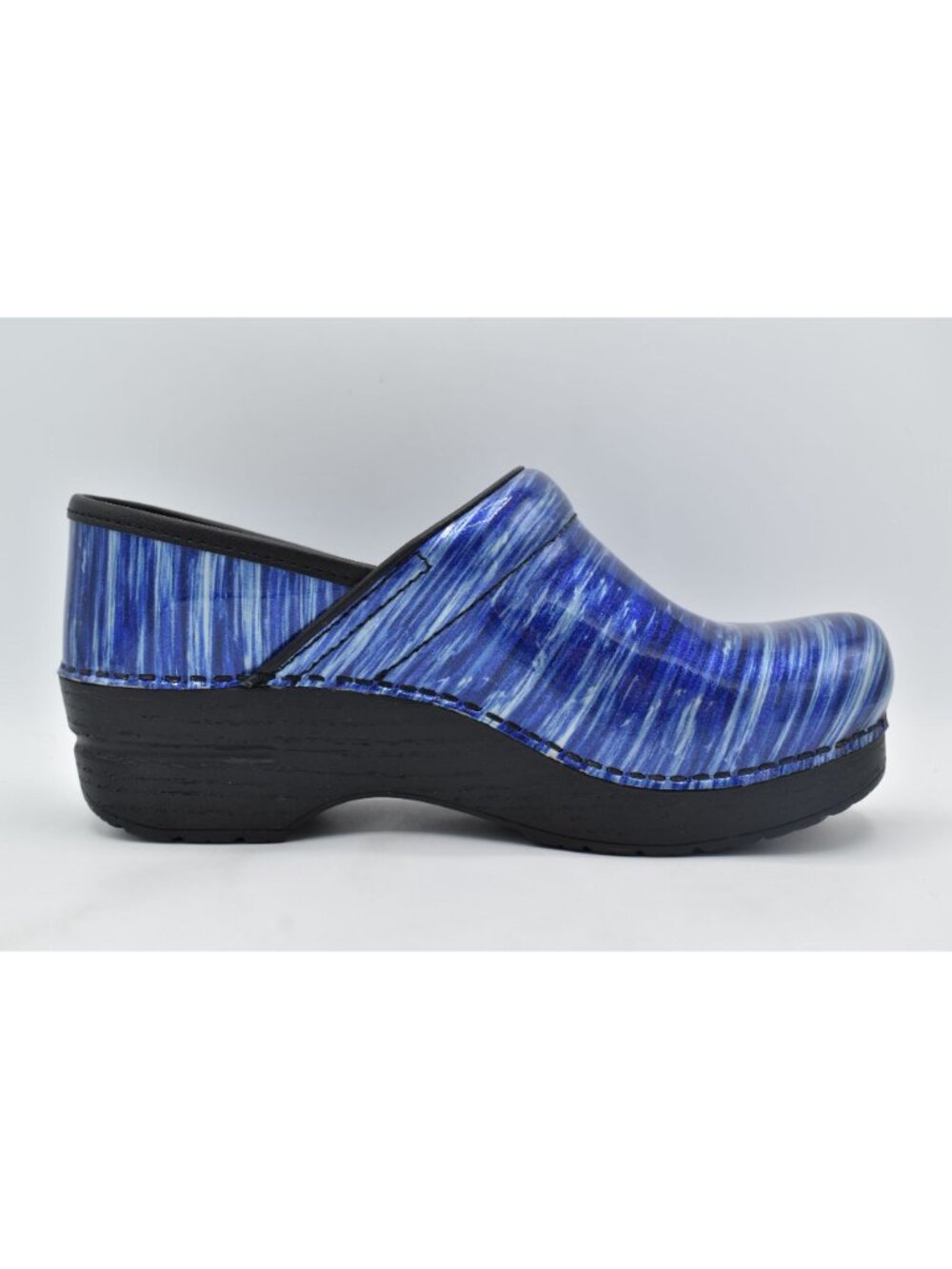 Dansko Size EU 37 US 6.5-7 Patent Leather Blue Water Professional Clogs Shoes - Picture 6 of 9